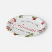 Oh wat een leuke kerstverjaardag papieren bordje (Gekanteld)