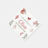 Oh wat een leuke kerstverjaardag servet (Hoek)