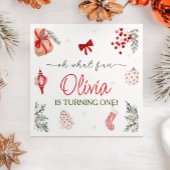 Oh wat een leuke kerstverjaardag servet