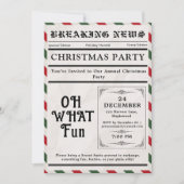 Oh Wat Een Leuke Krant Kerstfeest Kaart (Voorkant)