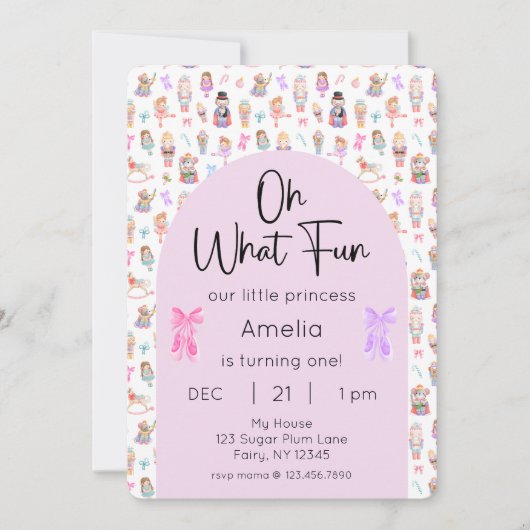 Oh wat een leuke notenkraker 1e verjaardag foto kaart (Voorkant)