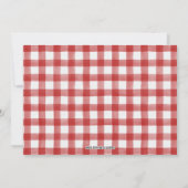 Oh wat een leuke poinsettia feestuitnodiging kaart (Achterkant)