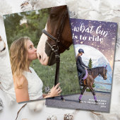 Oh wat een leuke ruitervakantie fotokaart feestdagenkaart