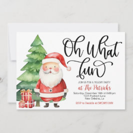 Oh wat een leuke Santa Holiday Party uitnodiging