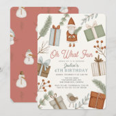 Oh wat een leuke sinterklaas vakantie meisje verja kaart (Voorkant / Achterkant)