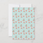 Oh wat een leuke sneeuwpop verjaardag bedankkaart (Achterkant)