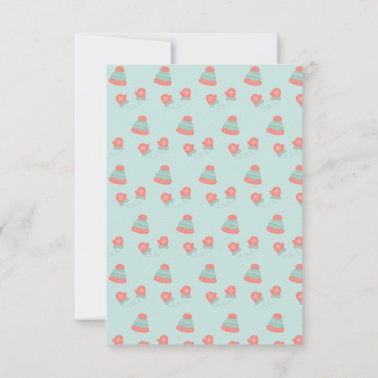 Oh wat een leuke sneeuwpop verjaardag bedankkaart (Achterkant)