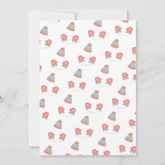 Oh wat een leuke sneeuwpop verjaardag kaart (Achterkant)