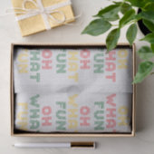 Oh wat een leuke typografie kersttrui tissuepapier (Geschenk)