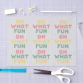 Oh wat een leuke typografie kersttrui tissuepapier (Craft)