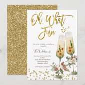 Oh wat een leuke uitnodiging voor kerstcocktail pa (Voorkant / Achterkant)