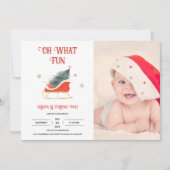 Oh wat een leuke vakantie 1e verjaardag foto uitno kaart (Voorkant)