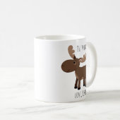 Oh Wat een leuke Vun Moose Custom Name Holiday Koffiemok (Voorkant rechts)