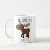 Oh Wat een leuke Vun Moose Custom Name Holiday Koffiemok (Links)