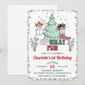 Oh wat een leuke Westerne cowboy kerstverjaardag Kaart (Voorkant / Achterkant)