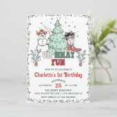 Oh wat een leuke Westerne cowboy kerstverjaardag Kaart (Staand voorkant)