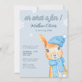 Oh wat een leuke winter eerste verjaardag kaart (Voorkant)