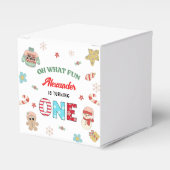 Oh wat een leuke winter kerst 1e verjaardag bedankdoosjes (Voorkant Zijde)