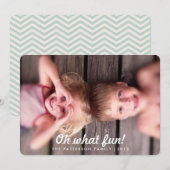 Oh, wat een  look Holiday-fotokaart Feestdagenkaart (Voorkant / Achterkant)