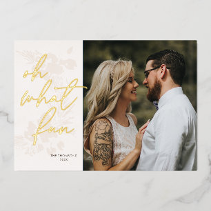 Oh, wat een mooie kerstkaart voor kerstcrème folie feestdagenkaart