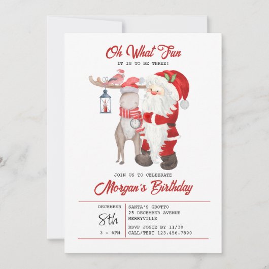 Oh, wat een mooie Kinder kerstfeest? Kaart (Voorkant)