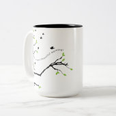 Oh, wat een mooie ochtendmok tweekleurige koffiemok (Voorkant links)