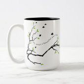 Oh, wat een mooie ochtendmok tweekleurige koffiemok (Links)