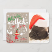 Oh wat een oude kerstfoto feestdagenkaart (Voorkant)