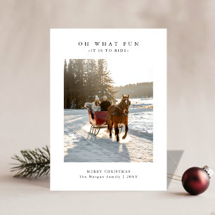 Oh Wat Een Pret Paardenslee Rit Foto Kerstkaart