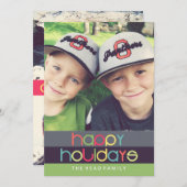 Oh wat een Prettige feestdagen kaart | 5x7 | Vast (Voorkant / Achterkant)