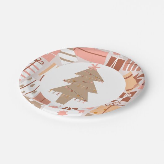 Oh Wat een vun Boho kerstcadeaupapier Bord (Gekanteld)