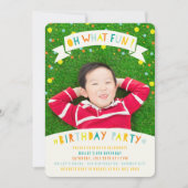 Oh, wat een vun Confetti Dot Boy Birthday Party no Kaart (Voorkant)