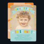 Oh wat een vun Confetti First Birthday Party nodig Kaart<br><div class="desc">Oh, wat leuk om één Confetti Kind eerste geboorte feest voor jongens te zijn. Dit leuke en kleurrijke design voor de eerste verjaardag biedt heldere typografie en confetti stippen in blues, groene en tangerine sinaasappel. Het simpele uitnodigingsontwerp met gewaagde patronen en de boodschap "Oh What Fun, To be One" met...</div>