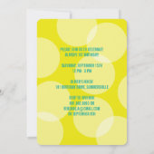 Oh wat een vun Confetti First Birthday Party nodig Kaart (Achterkant)