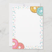 Oh Wat een vun Donut Birthday Party Bedankkaart (Achterkant)