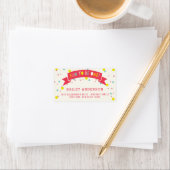 Oh wat een vun kleurrijk Confetti meisje van 1 sep Etiket (Insitu)