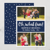 Oh Wat een vun marinescript Holiday Foto Collage (Voorkant / Achterkant)