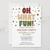 Oh wat Fun Holiday Party nodigt uit Kaart (Voorkant)