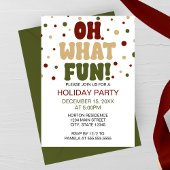 Oh wat Fun Holiday Party nodigt uit Kaart