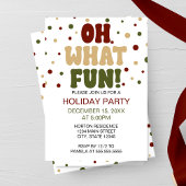 Oh wat Fun Holiday Party nodigt uit Kaart