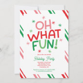 Oh wat Fun Holiday Party nodigt uit Kaart (Voorkant)