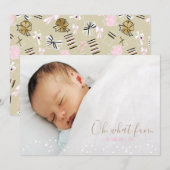 Oh, wat Fun Retro kerst biedt een fotokaart Feestdagenkaart (Voorkant / Achterkant)