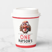 Oh wat is leuk Karikaturen Turkije 1e Verjaardag Papieren Bekers (Voorkant)