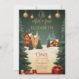 Oh wat leuk 1e verjaardag kerst kaart