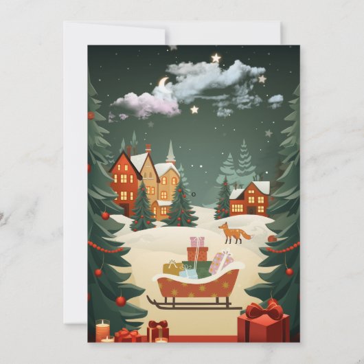 Oh wat leuk 1e verjaardag kerst kaart (Achterkant)