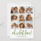 Oh wat leuk - 9 Foto - Zen Arch Groen Wit Feestdagenkaart (Voorkant)