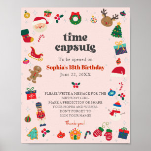 Oh Wat leuk advies voor verjaardag meisje tijd cap Poster
