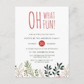 Oh wat leuk! Botanische feestdag uitnodiging (Voorkant)