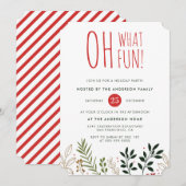 Oh wat leuk! Botanische feestdag uitnodiging (Voorkant / Achterkant)