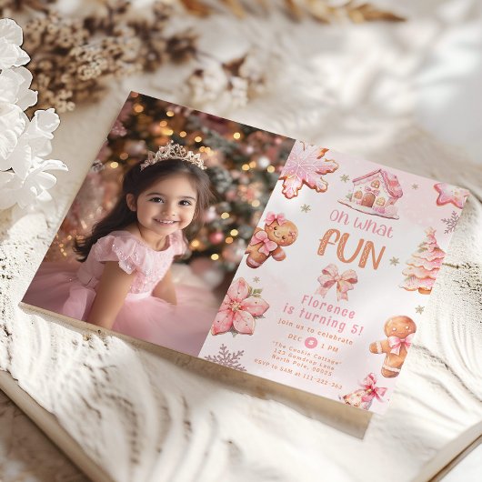 Oh wat leuk Cookie decoratie foto verjaardag Kaart